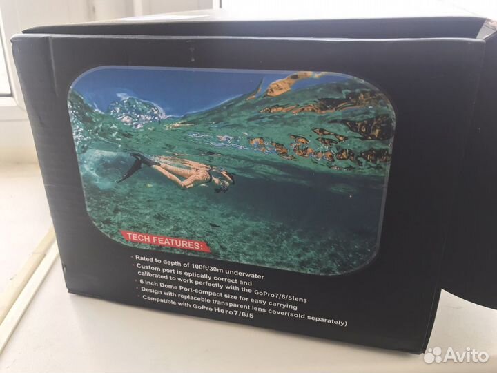 Купол Telesin Dome Port для GoPro 5/6/7