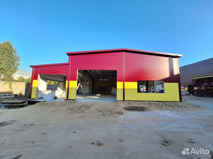 Ангар из сэндвич-панелей 18х36х6 (648м²)