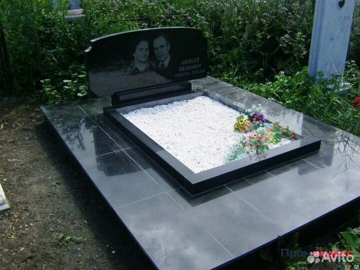 Благоустройство могил Установка памятников