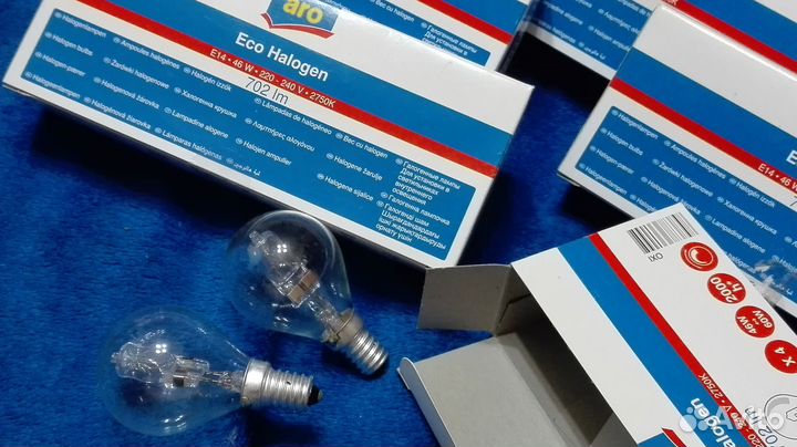 Лампочки Е14 галогеновые 46w + Е27 57w+матовые Е14