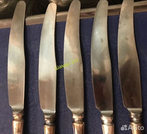Ножи Мельхиор мнц.хорошие. 5 шт Одним лотом