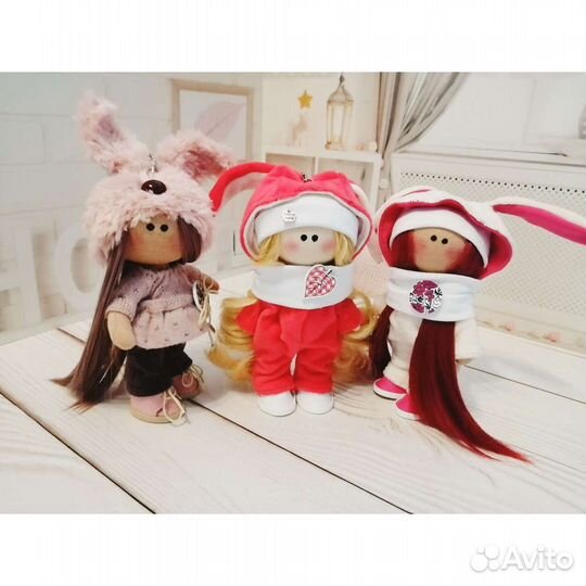 Брелок Кукла тильда