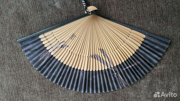 Винтажный веер из Японии, листайте