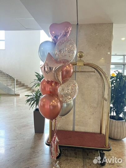 Гелиевые воздушные шары, шарики, коробки