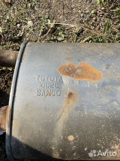 Toyota corolla 120 глушитель