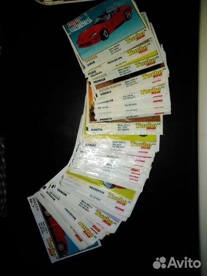 Вкладыши Turbo, Bombibom полные коллекции