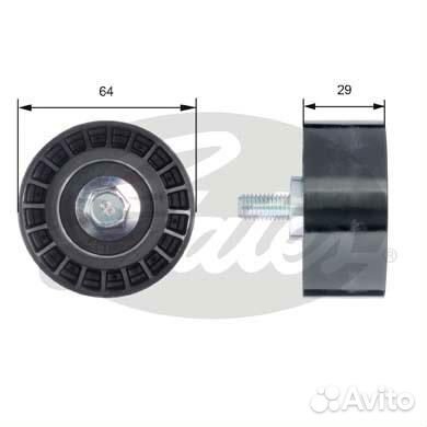 Ролик обводной ремня грм