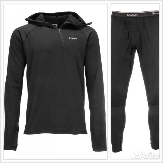 Термобельё Simms HeavyweightBaselayer Hoody+Bottom