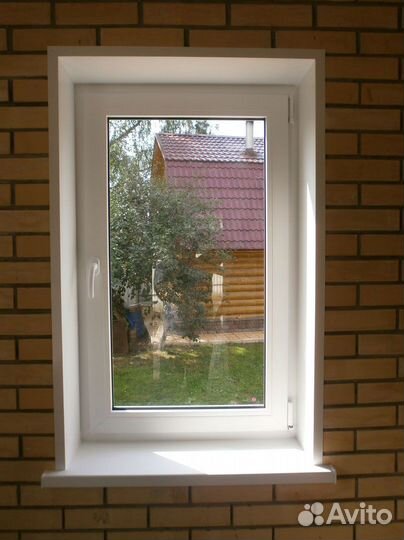 Окно пластиковое в кирпичный дом