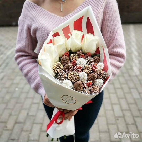 Букеты из клубники в шоколаде с доставкой