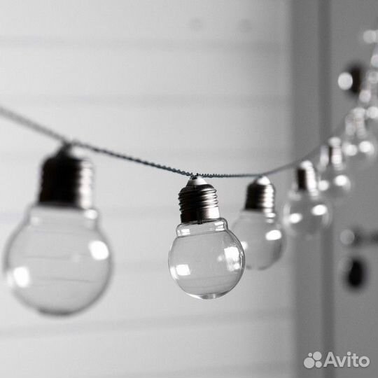 Гирлянда шарики на солнечной батарее, 10 ламп