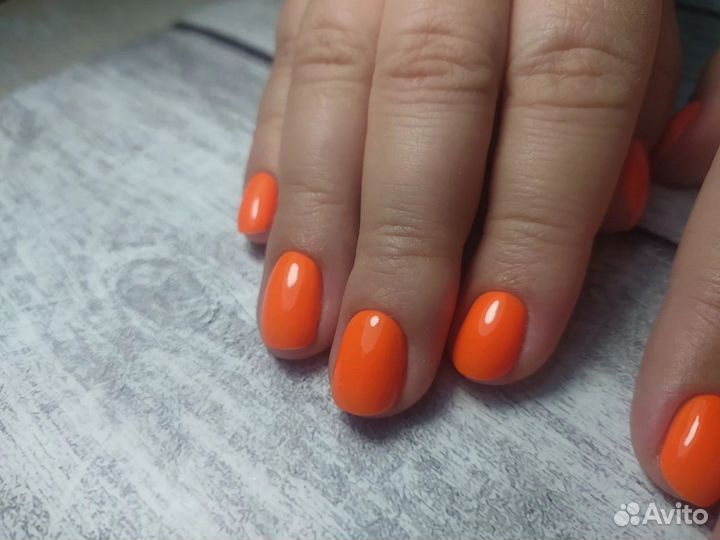 Гель-лак, укрепление гелем, маникюр