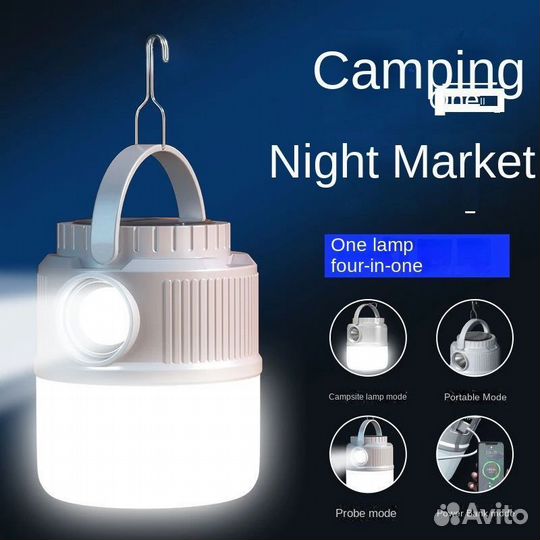 Фонарь кемпинговый акк. smiling shark LY-3025