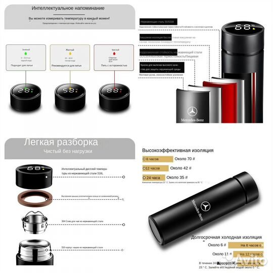 Термос Mercedes-Benz Оригинал набор из Музея