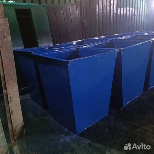 Мусорный бак металлический 1 м3