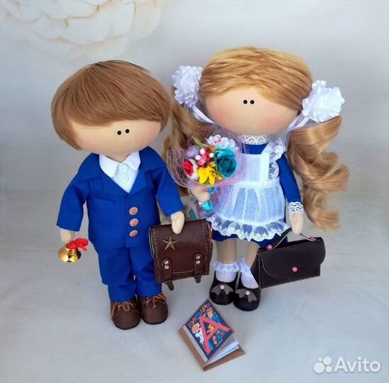 Кукла-тильда на 1 сентября, последний звонок