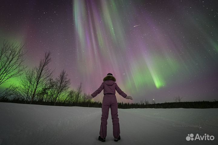 Киты, Териберка, северное сияние, водопады, горы