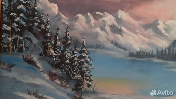 Картина маслом на холсте Mountains