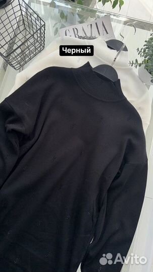 Удлинённый свитер-туника