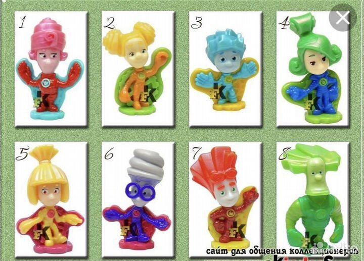 Фиксики киндер коллекция
