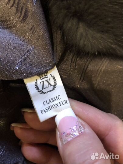Шуба норковая новая. Пепельный цвет