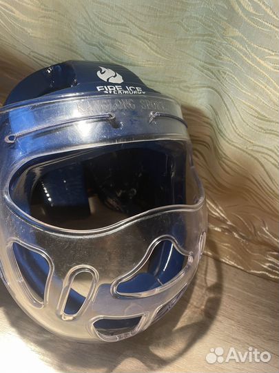 Шлем с маской fireice для тхэквондо
