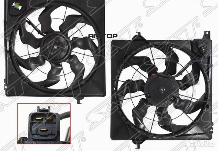 SAT ST-HN67-201-0 Диффузор радиатора в сборе hyund