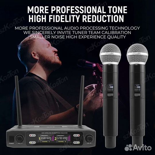 Радиосистема мульти-микрофоны szkoston 60м