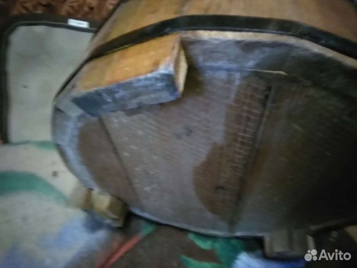 Бочка деревянная кашпо