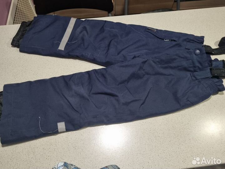 Тёплые зимние штаны на 5-6 лет Reima + флисовая