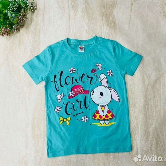 Футболка детская для девочки 1-3 лет