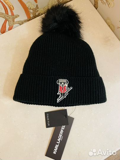 Шапка с логотипом karl lagerfeld paris