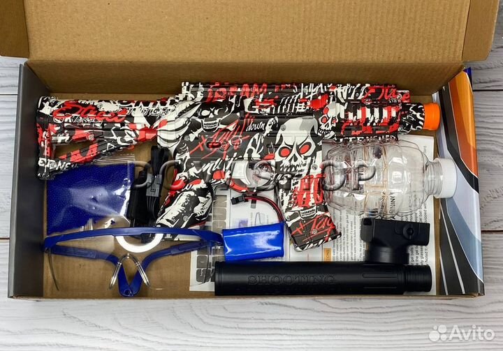 Детский автомат M4 orbeez Красный