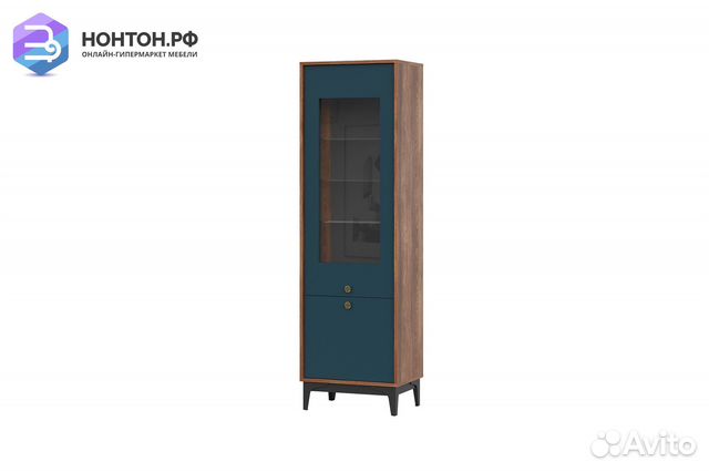 Шкаф-сервант Brass шкс-1 каштан арвадона / синий