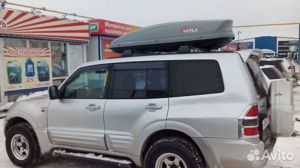 Автобоксы на крышу Ветлан 550 л на Toyota Starlet