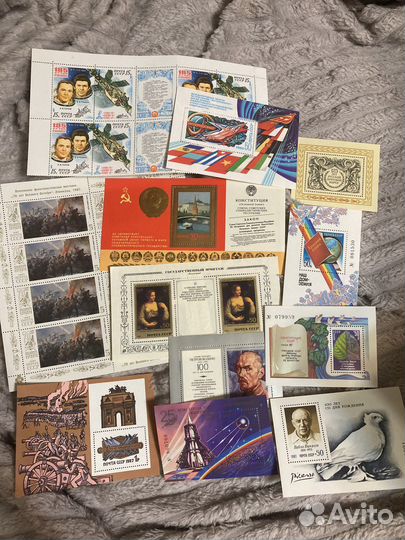 Марки СССР около 400 штук,коллекции,как новые