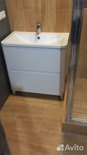 Тумба с раковиной для ванной 80 см