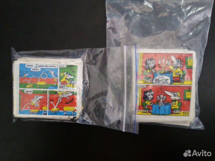 Вкладыши от жвачки TipiTip, Patbom и Ask Melegi