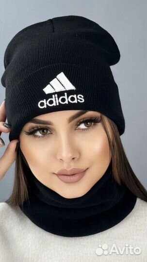 Комплект шапка и шарф универсальные