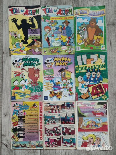 Комиксы Том и Джерри Микки Маус Арчи