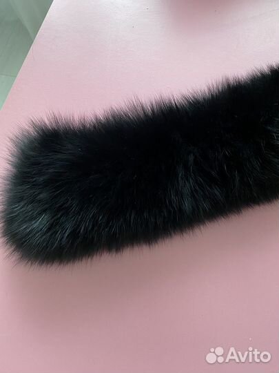 Меховой воротник-опушка натуральный на капюшон