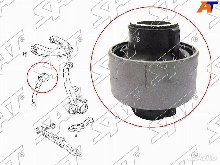 Сайлентблок (вертикальный) продольногорычага toyot