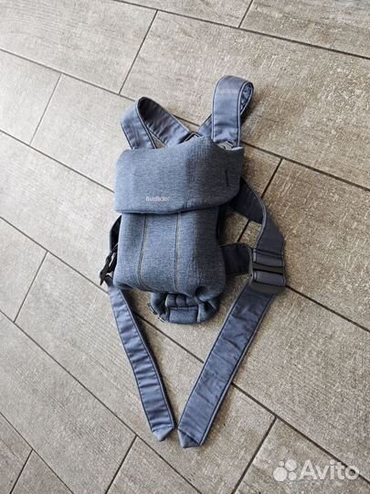 Рюкзак переноска BabyBjorn Mini Jersey синий