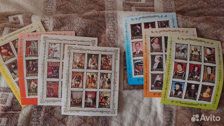 Почтовые марки кндр 1984 Короли Англии