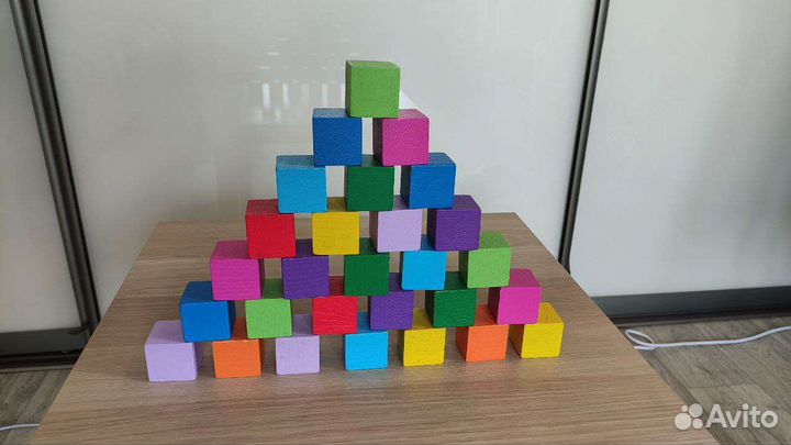 Кубики деревянные