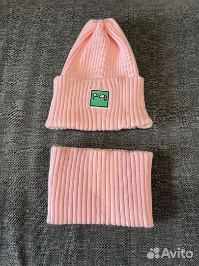 Демисезонный комплект шапка и снудик