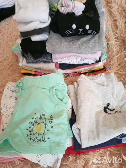 Детские вещи пакетом для девочек 86 92. 104. 110