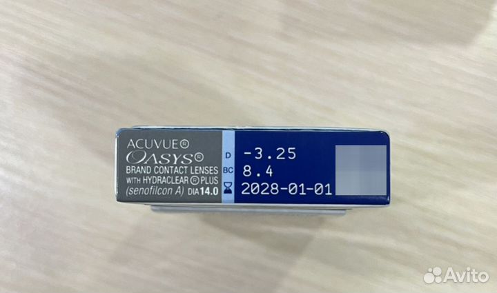 Линзы acuvue oasys -3.25