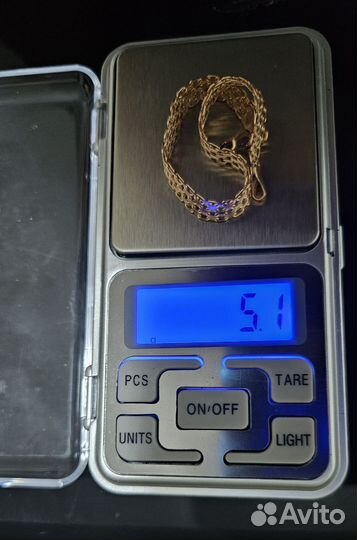 Золотой браслет двойной бисмарк