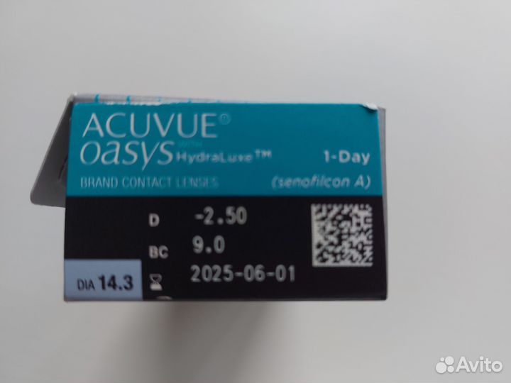 Линзы контактные acuvue oasys 1 day